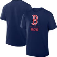 FANATICS Men's Fanatics Navy Boston Red Sox Clubhouse Legacy Side Swipe T-Shirt
