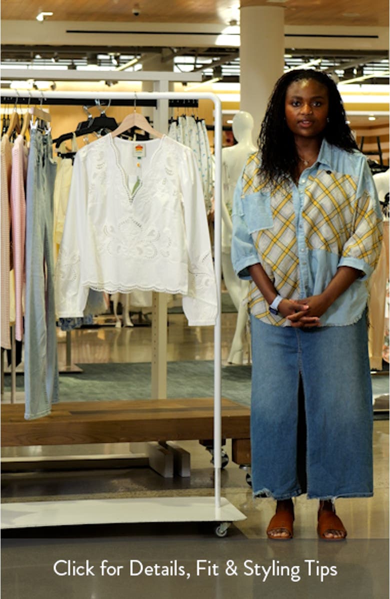 Richelieu Floral Embroidered Top, sales video thumbnail