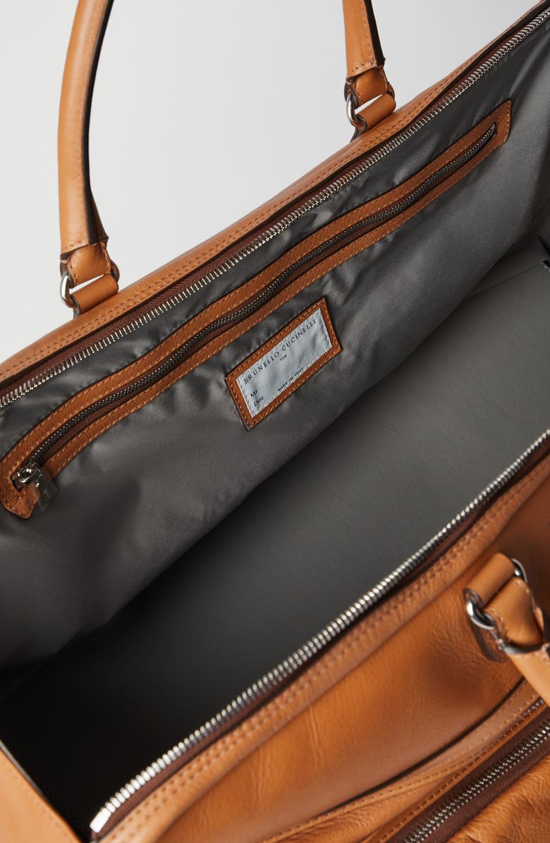 Brunello Cucinelli Cowhide trolley bag, Alternate, color,