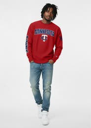Champion Men's Champion Red Minnesota Twins Reverse Weave Chenille Sweatshirt