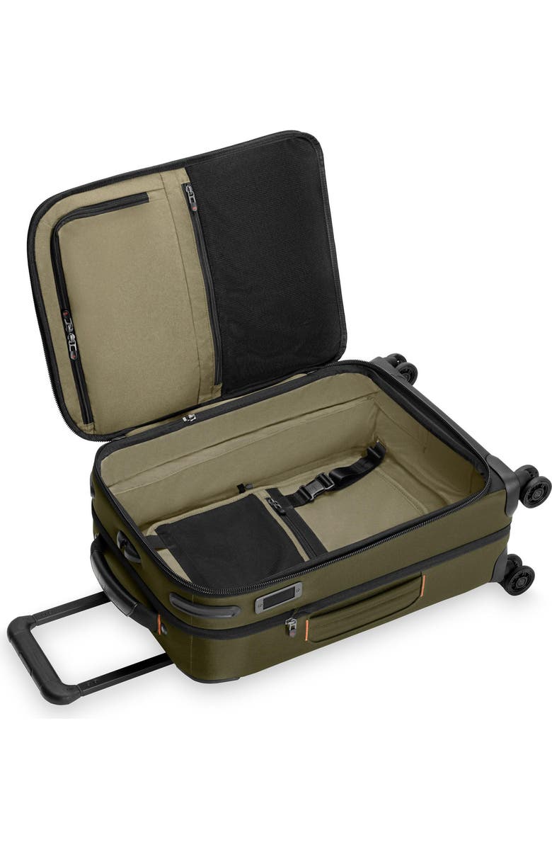 Briggs & Riley ZDX Essential 22-Inch Expandable Carry-On Spinner Suitcase, Alternate, color, Hunter