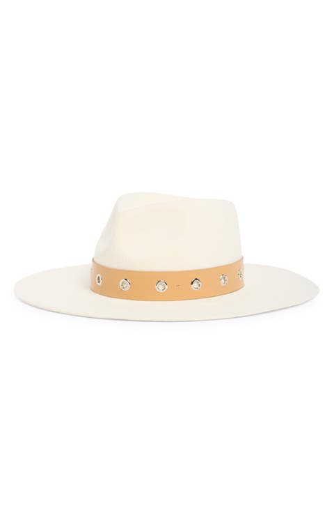Wide Brim Wool Felt Adjustable Panama Hat