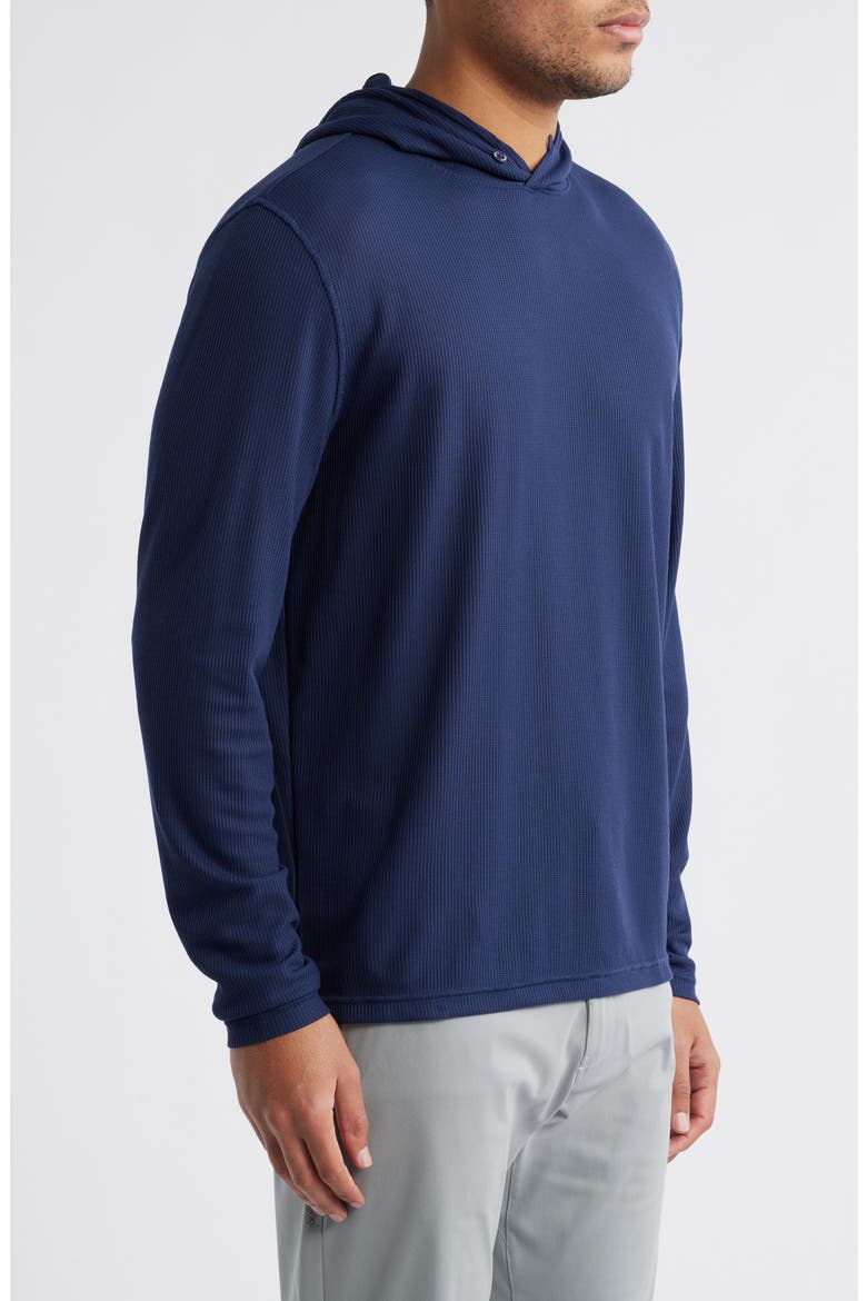 Brinson Waffle Pullover Hoodie, Alternate, color, NAVY