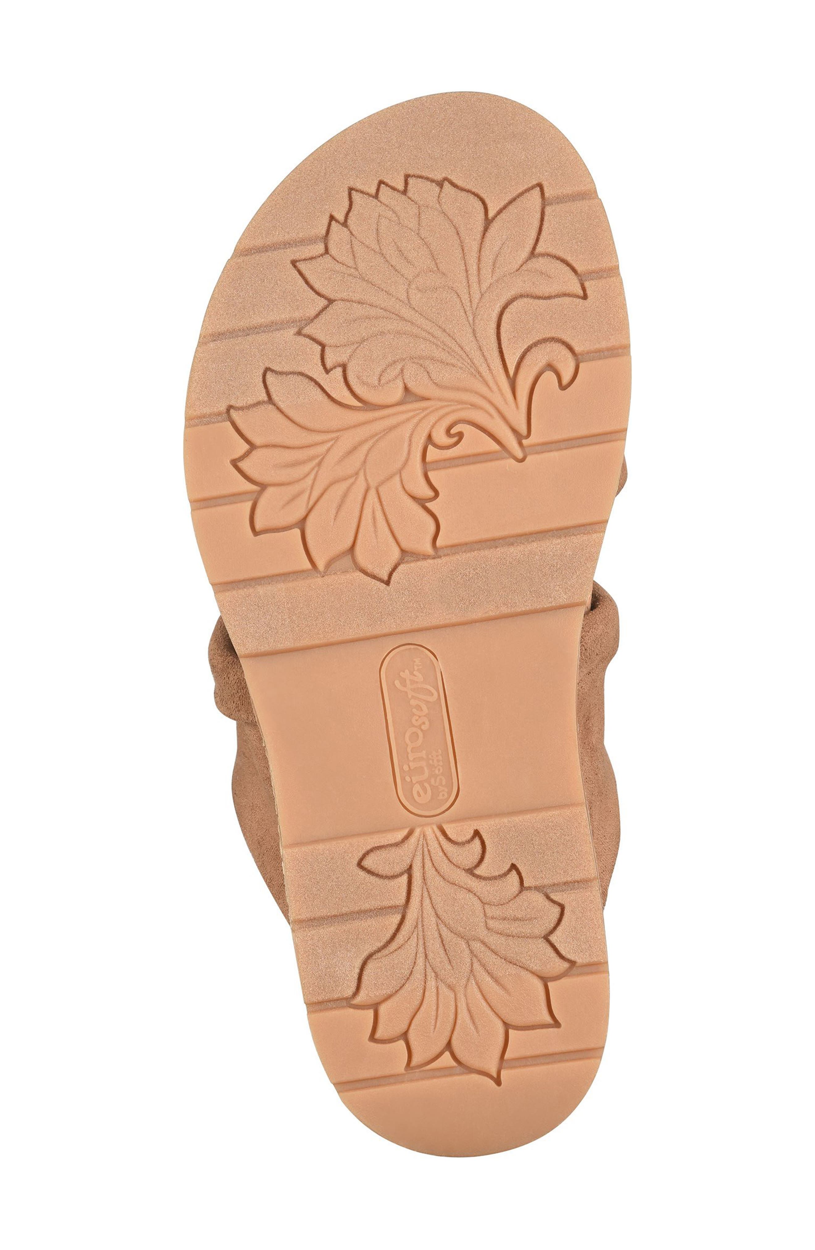 EUROSOFT Gail Slide Sandal, Alternate, color, Luggage