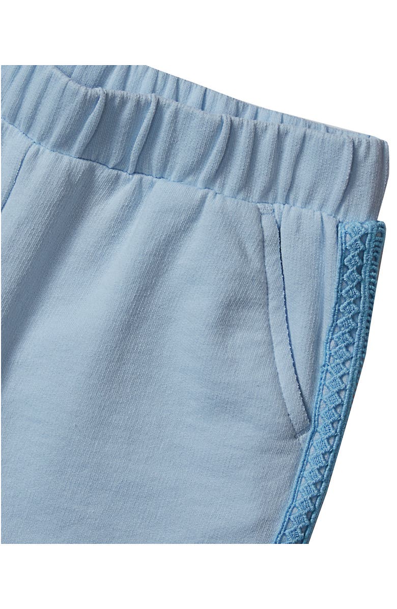 Lands' End Girls French Terry Pull On Shorts, Alternate, color, Nantucket Blue