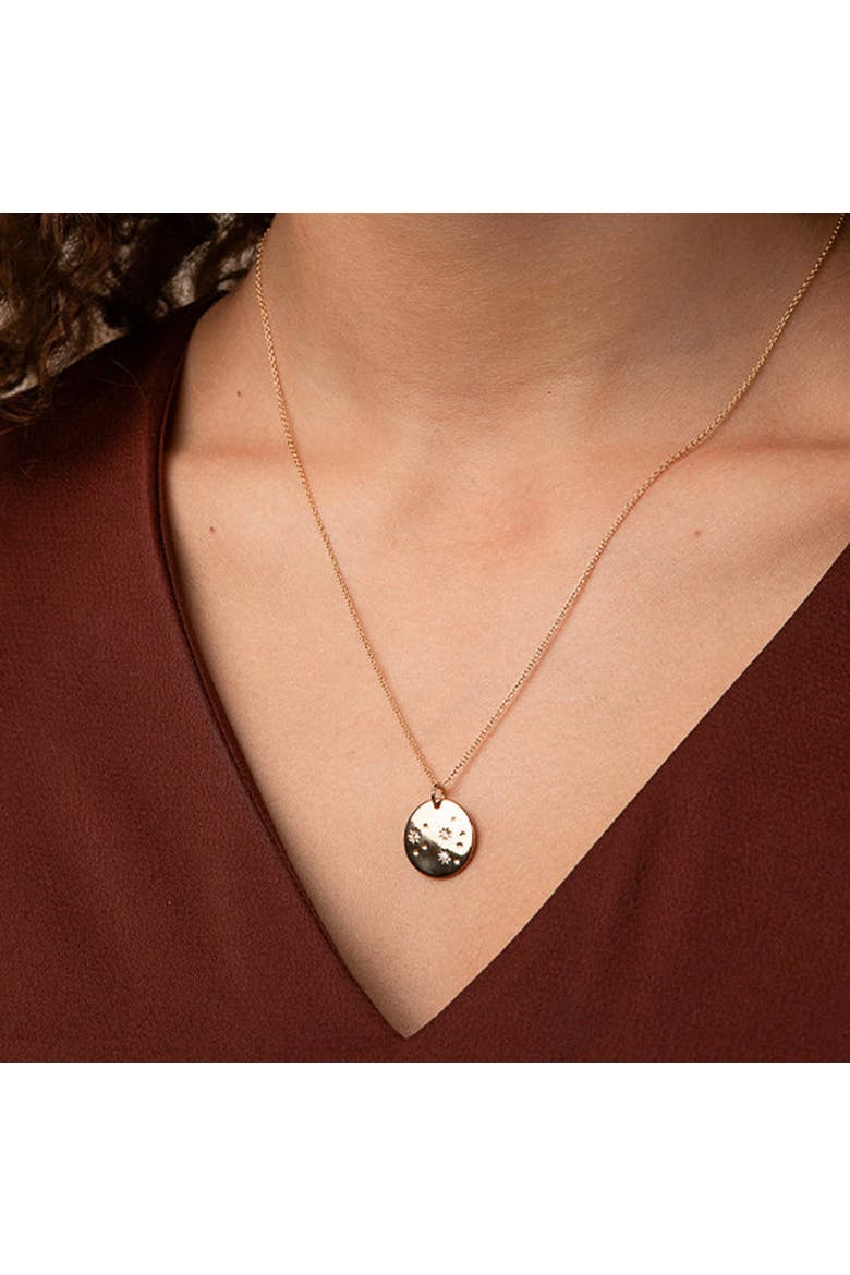 14k Gold Plated Star Constellation Necklace 12 Zodiac Signs Gift Guide, Alternate, color, Gold - Aquarius