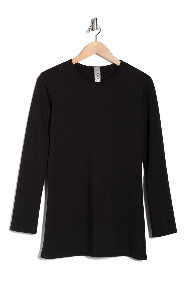 Long Sleeve T-Shirt, Alternate, color, BLACK INTERLOCK