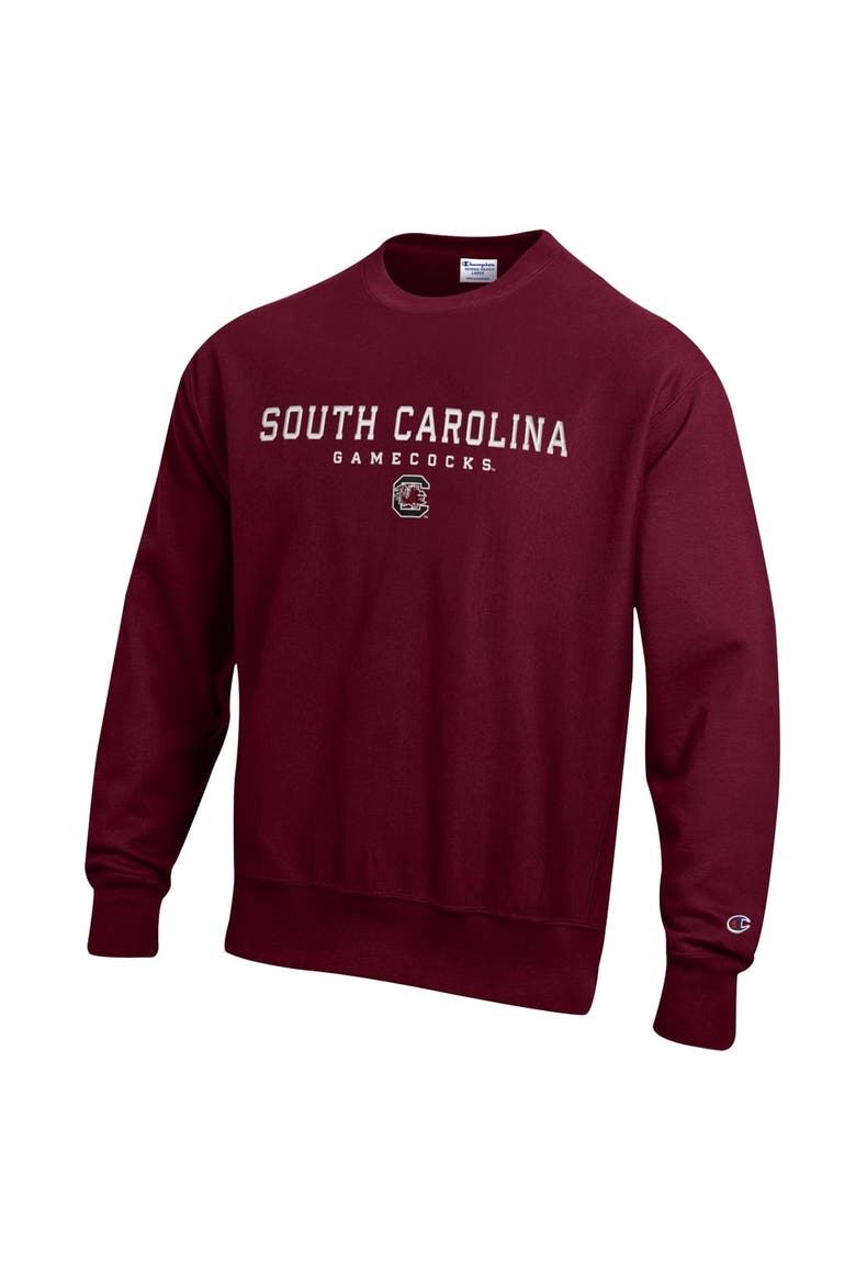 Men's Champion  Garnet South Carolina Gamecocks Relentless Reverse Weave Sweatshirt, Alternate, color, Garnet