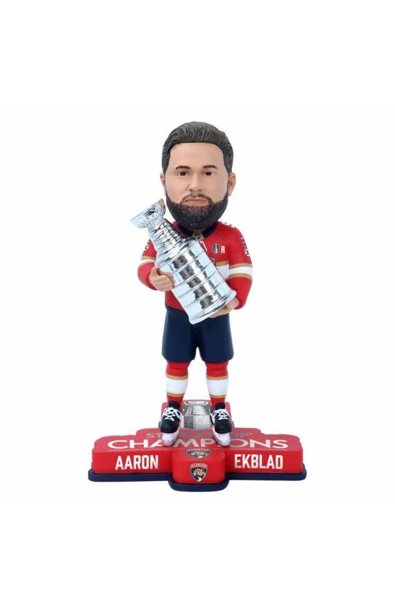 FOCO Aaron Ekblad (Florida Panthers) 2024 Stanley Cup Champions 8" Bobblehead by FOCO, Main, color, Multi-Color