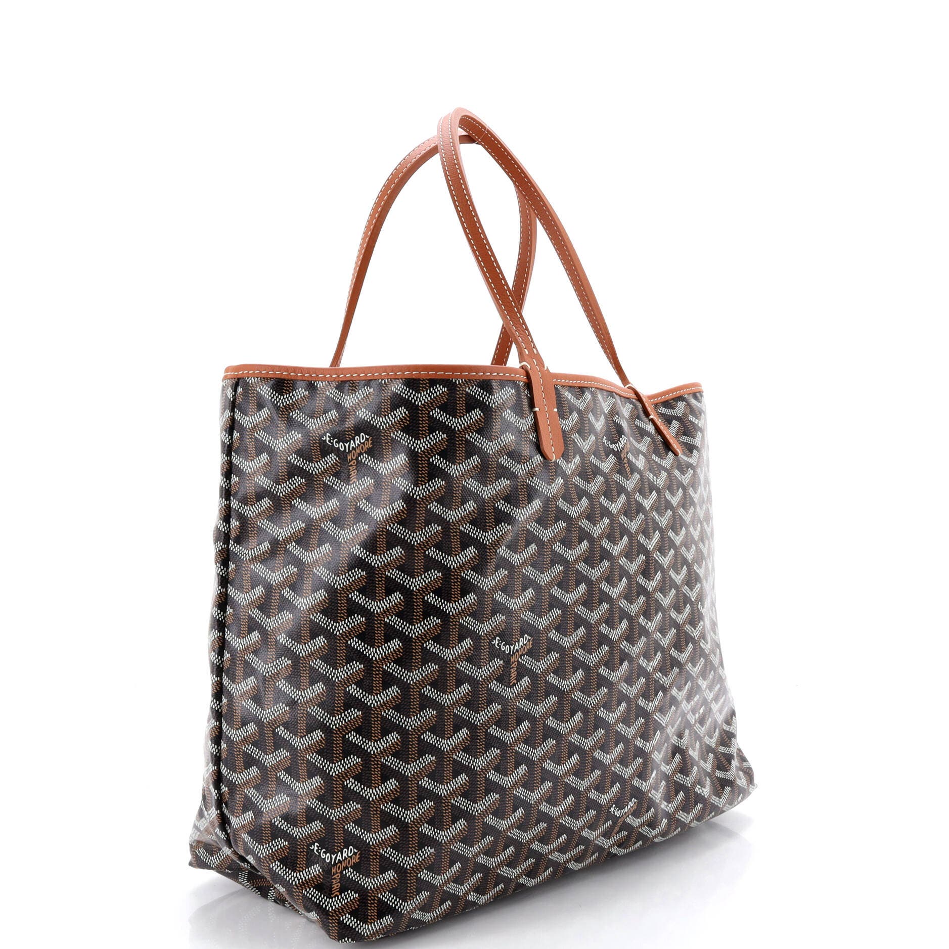 Pre-Owned Goyard Saint Louis Tote Coated Canvas PM, Alternate, color, Brown