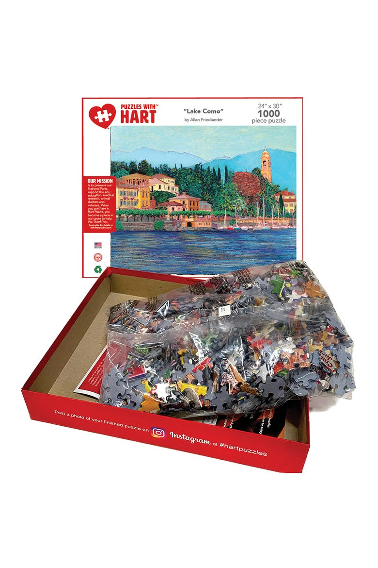 Lake Como by Allan Friedlander, 24 x 30 Inch 1000 Piece Puzzle, Alternate, color, Multicolored