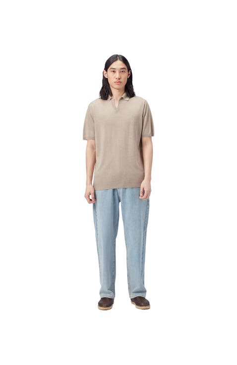 Silk Cashmere Polo Shirt