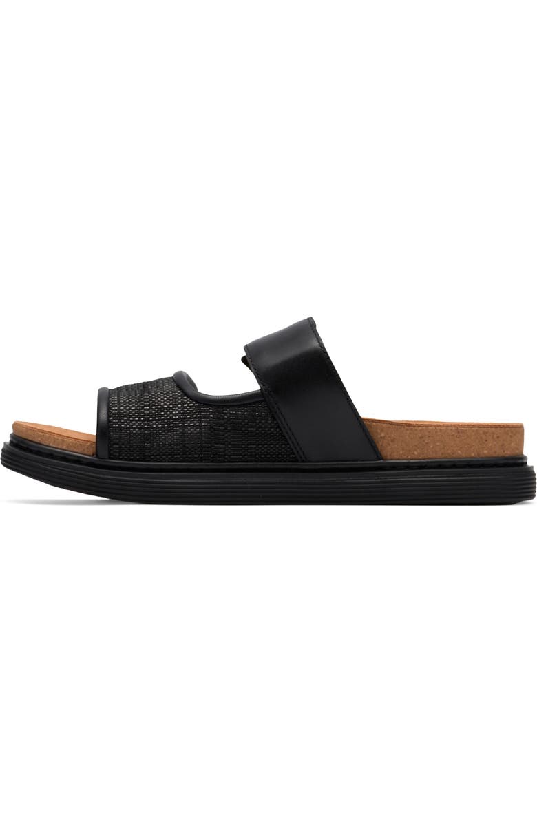 Clarks<sup>®</sup> Arwell Step Sandal, Alternate, color, Black Leather