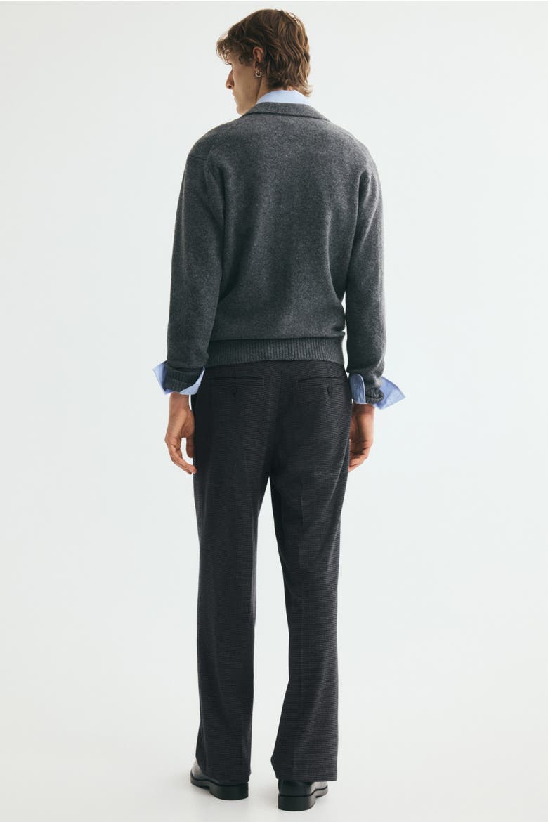 Regular-Fit Dress Pants, Alternate, color, Dark gray/checked
