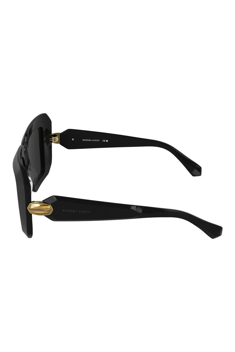 Brooke 54mm Square Sunglasses, Alternate, color, BLACK