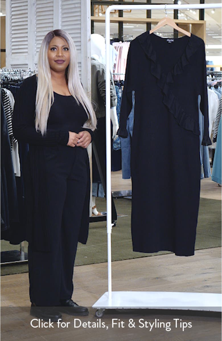 Auralie Ruffle Long Sleeve Dress, sales video thumbnail