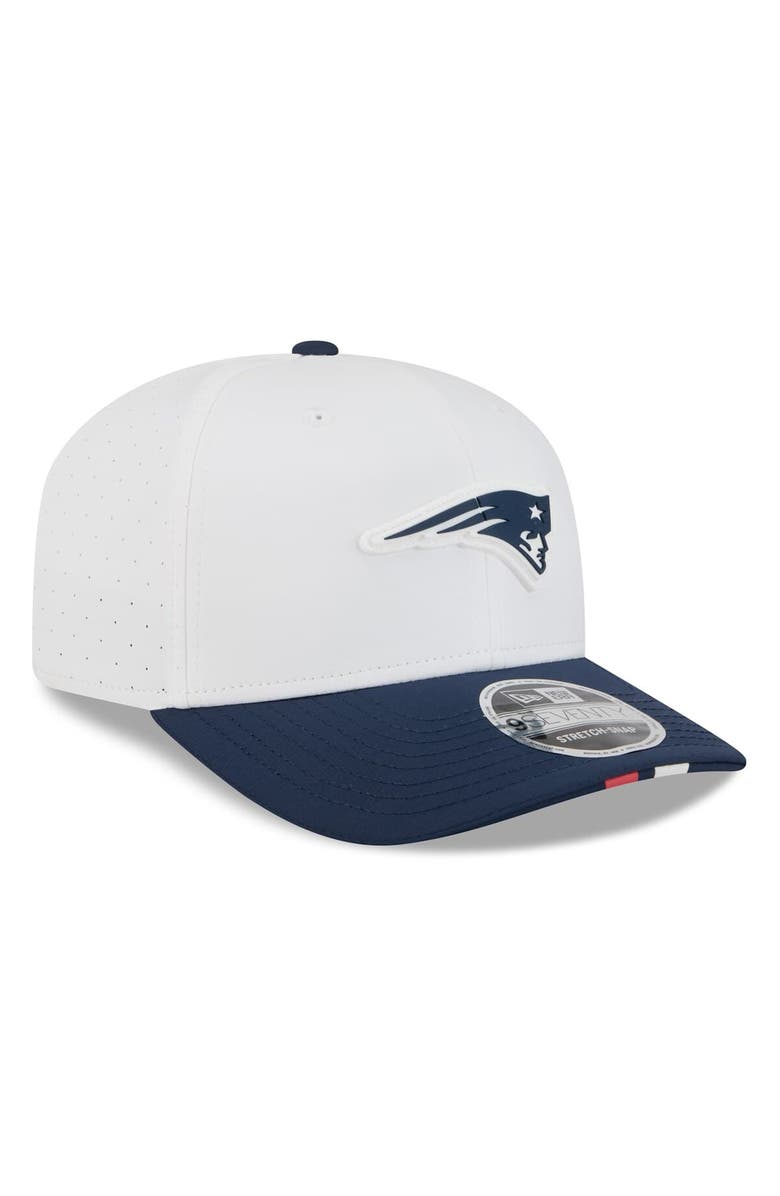 New Era Men's New Era  White/Navy New England Patriots 2025 NFL Training Camp 9SEVENTY Adjustable Hat, Alternate, color, 