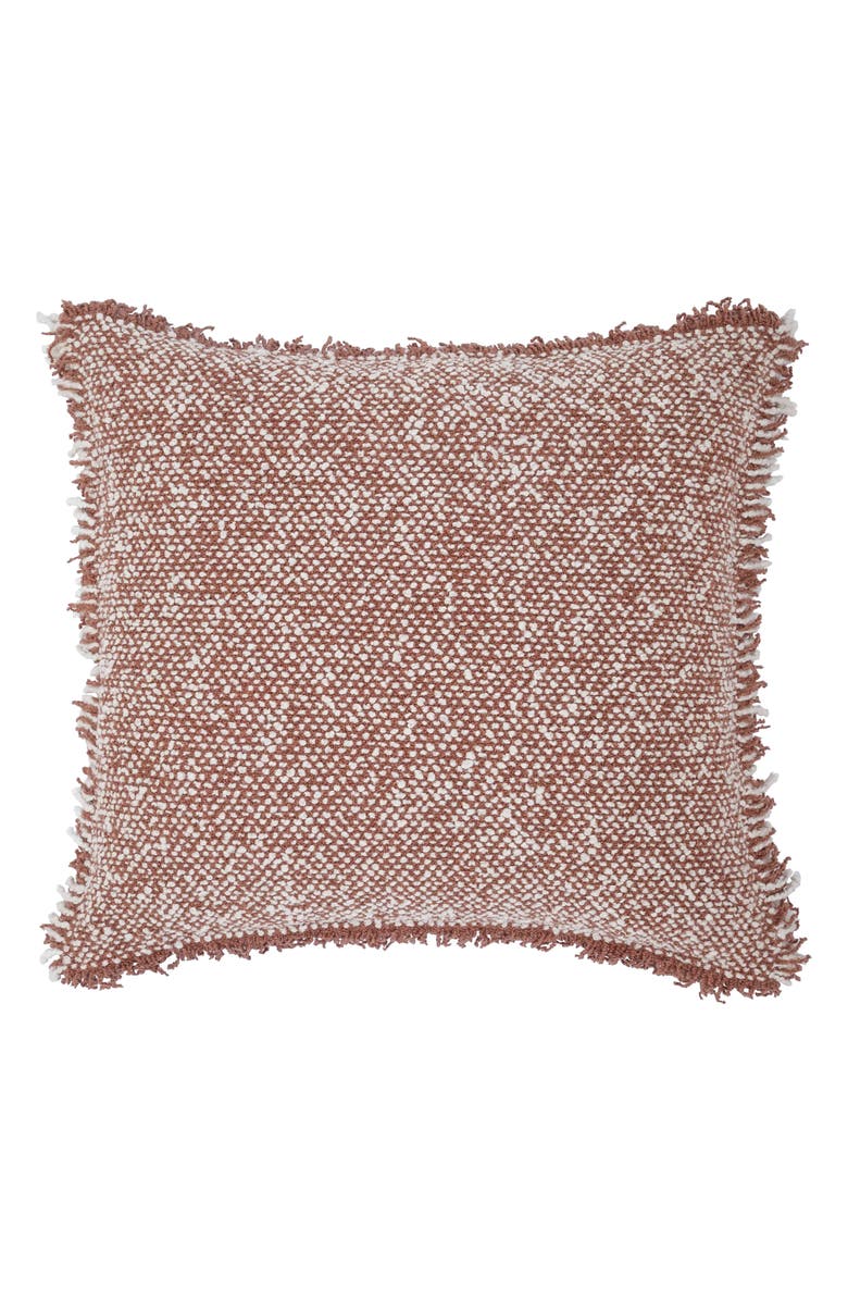 VCNY HOME Heathered Fringe Accent Pillow, Main, color, Mocha Mousse