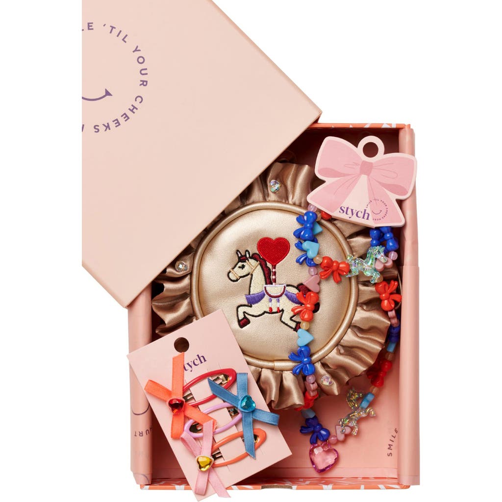 Stych Kids' Unicorn Bag And Accessories Gift Box In Blue