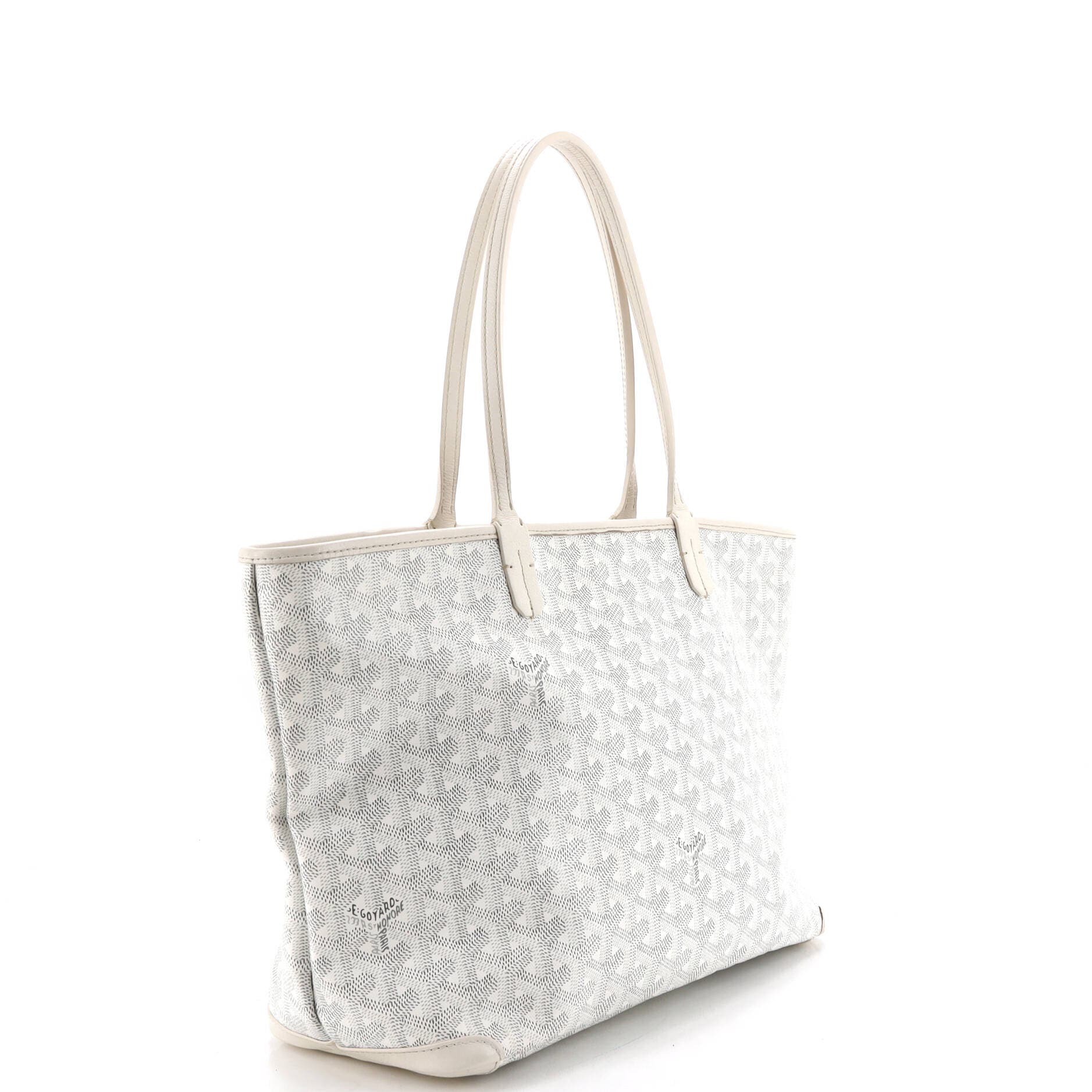 Artois Tote Coated Canvas PM, Alternate, color, White