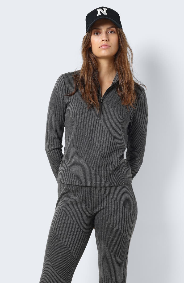 Noisy may Rib Mock Neck Pullover Sweater, Alternate, color, 