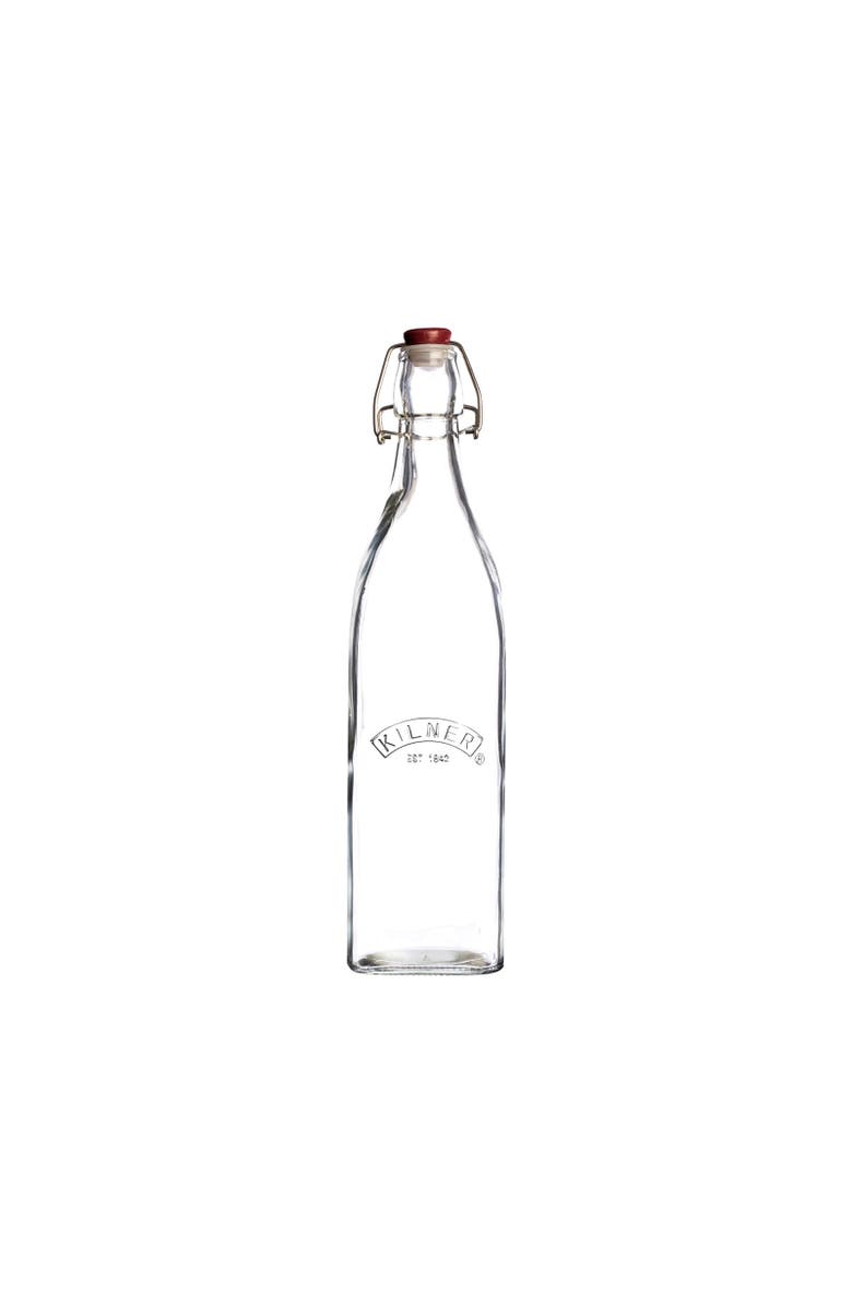 Kilner Square Swing Top Bottle, 16 Ounce, Main, color, Clear