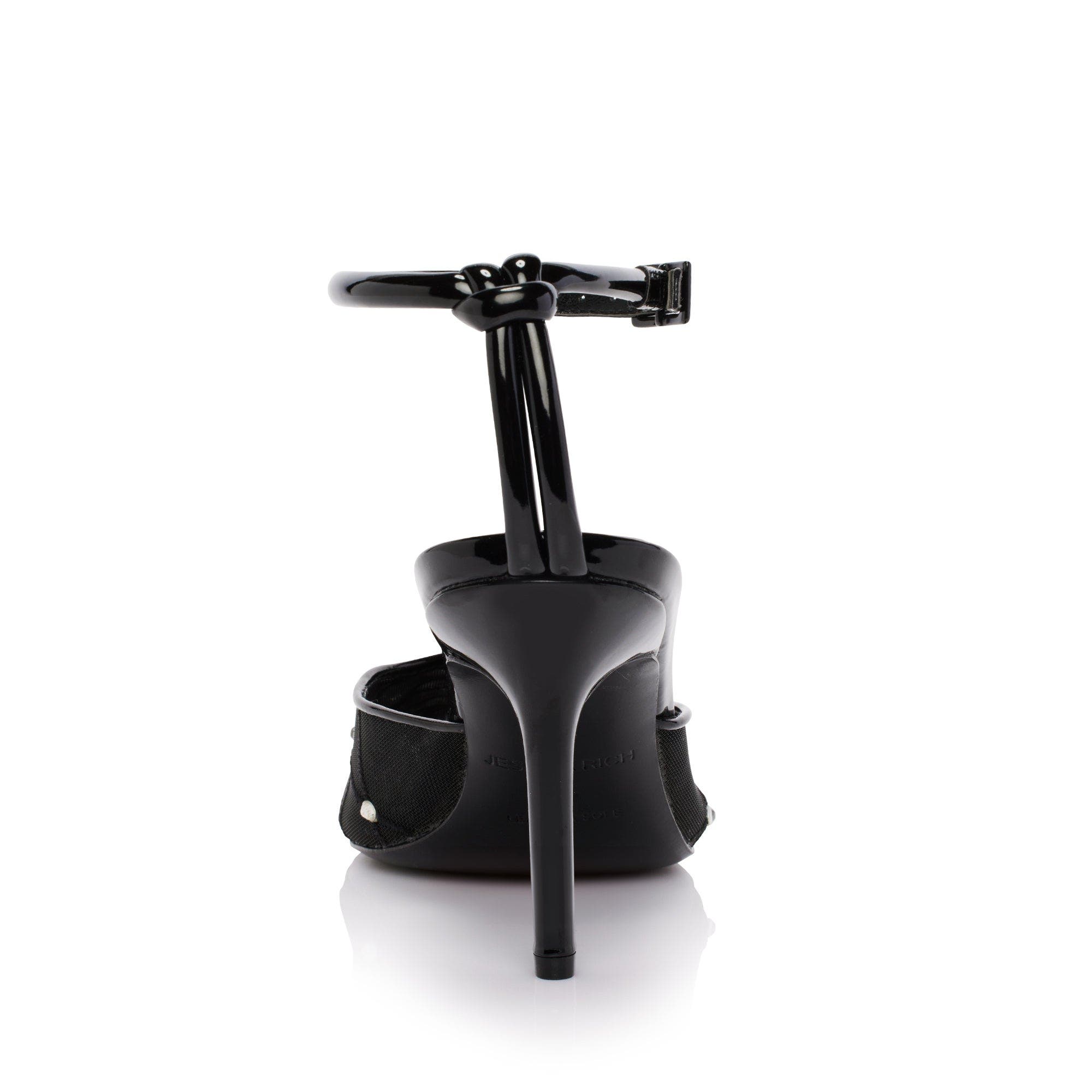 JESSICA RICH Amora Mesh Slingback, Alternate, color, Black