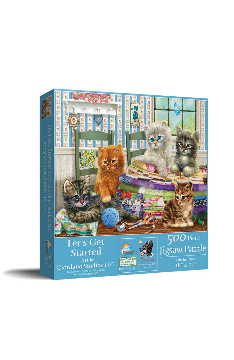 Sunsout Let's Get Started 500 piece Jigsaw Puzzle for Adults, Main, color, Multicolor