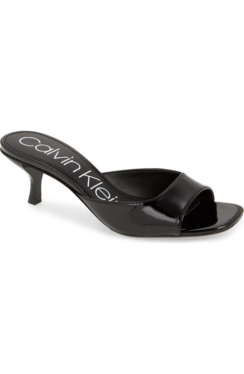 Calvin Klein Mega Kitten Heel Slide Sandal, Main, color,