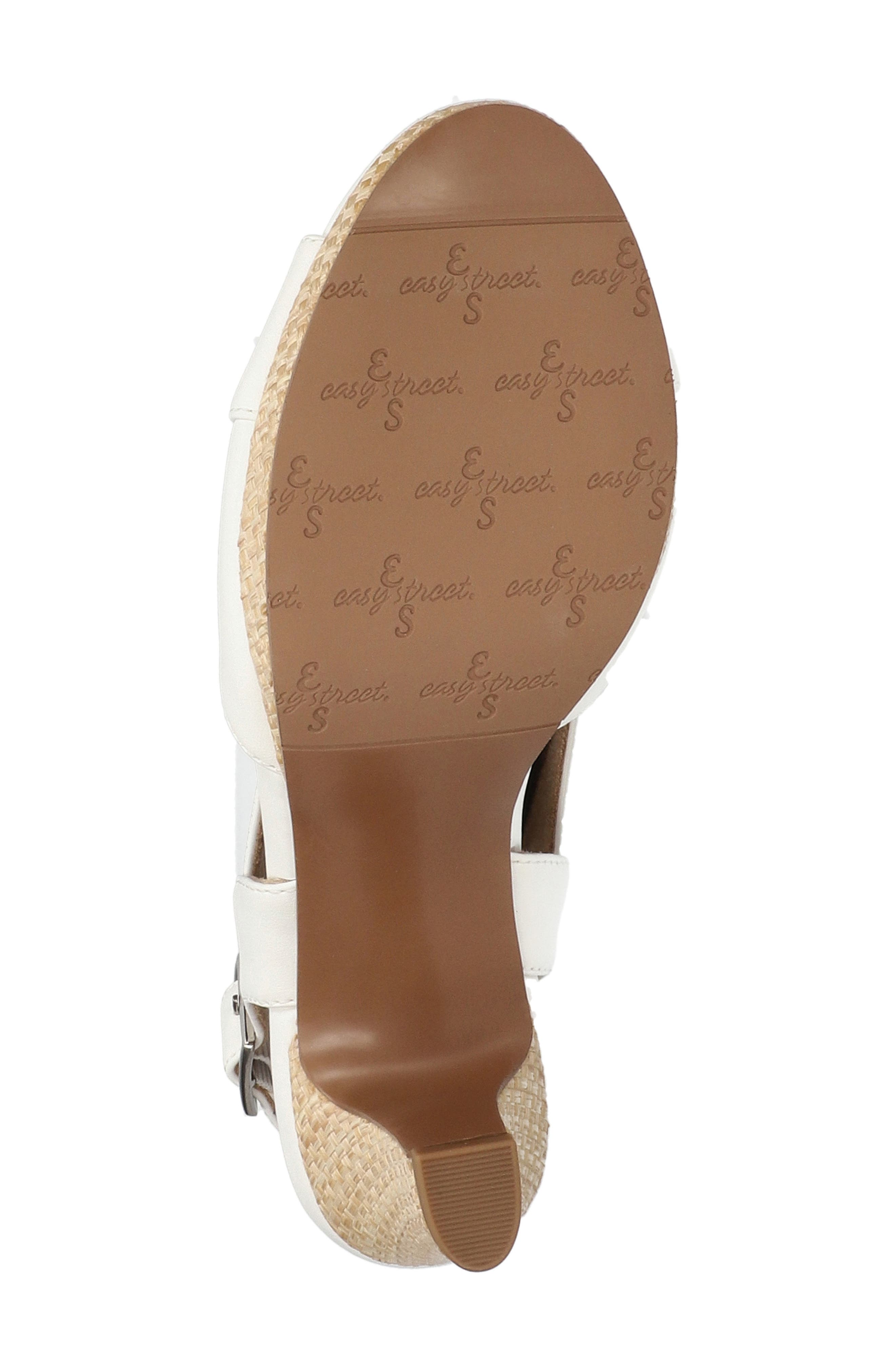Christy Sandal, Alternate, color, WHITE WITH NATURAL WOVEN
