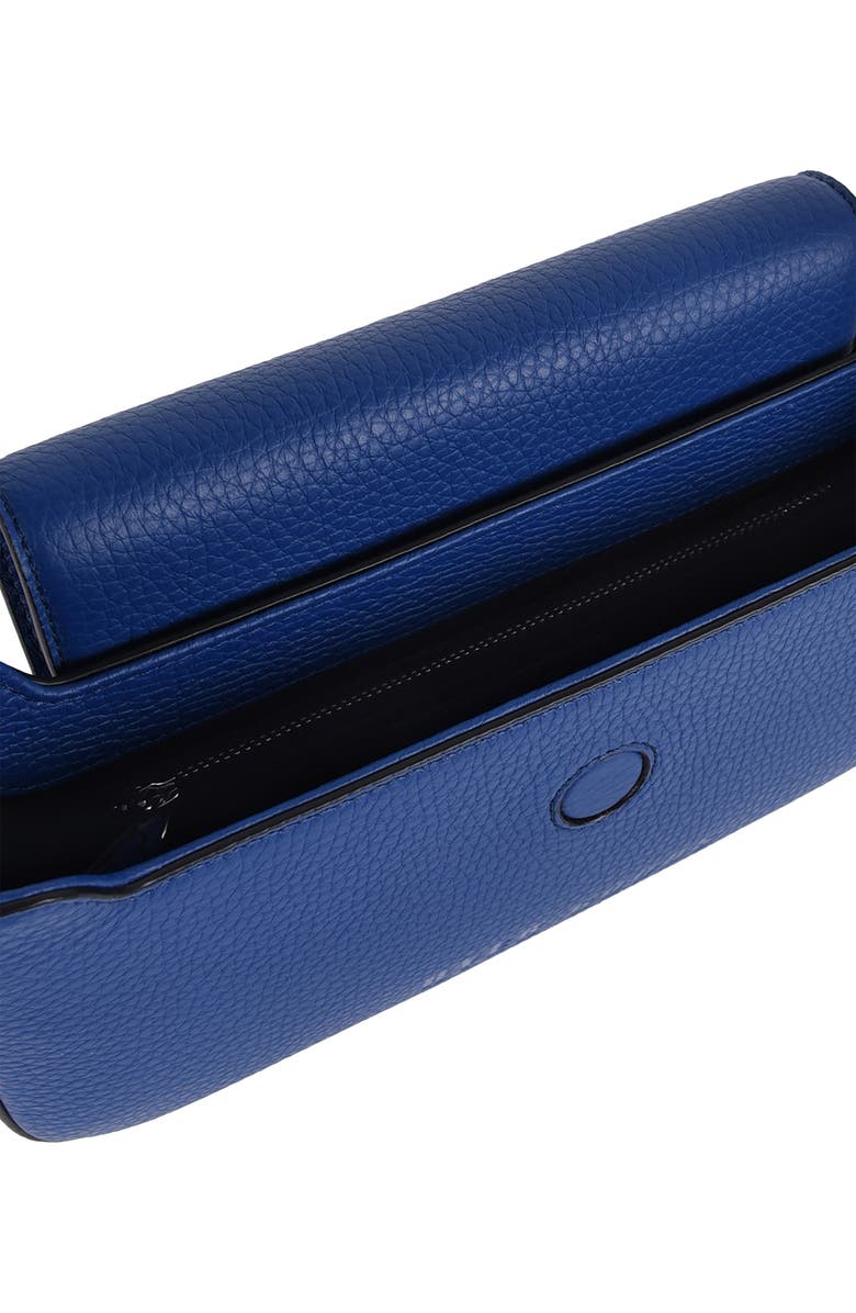 HYER GOODS Upcycled Leather Shoulder Bag with Buckle, Alternate, color,