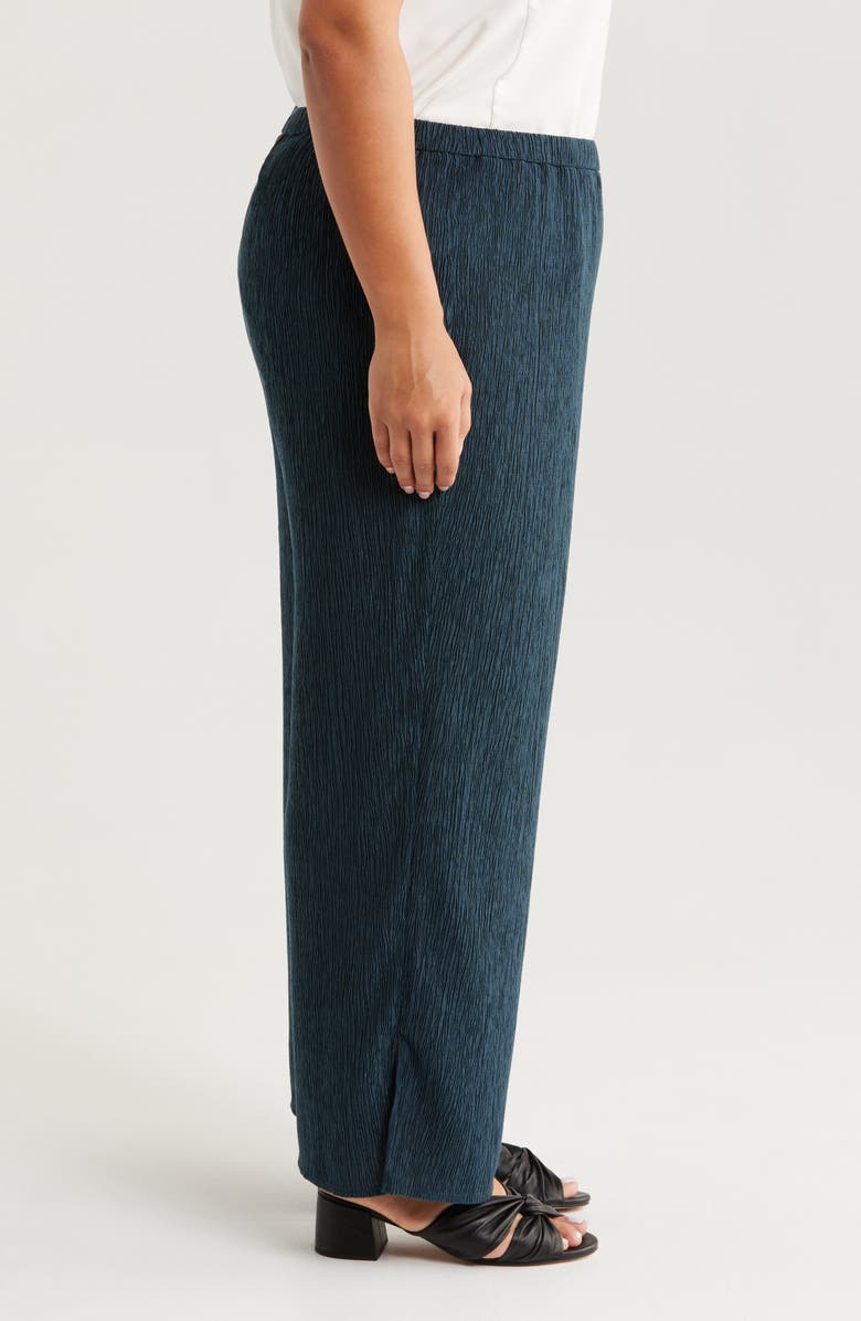 Eileen Fisher Wide Leg Crinkle Pants, Alternate, color, 