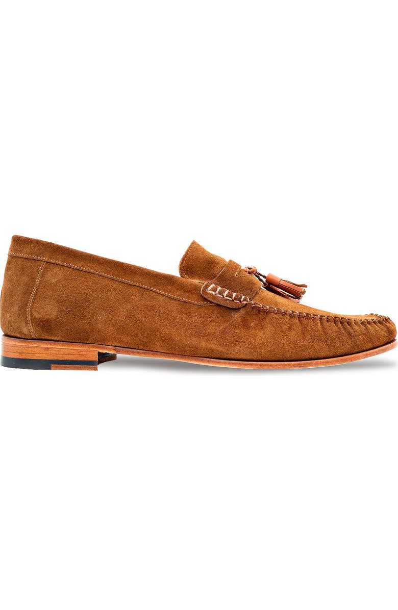 Mezlan Tassel Moc Toe Loafer, Alternate, color, Chestnut