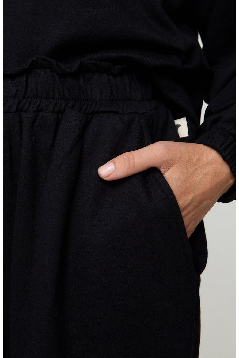Organic Cotton Noor Wide Leg Trousers, Alternate, color, Black
