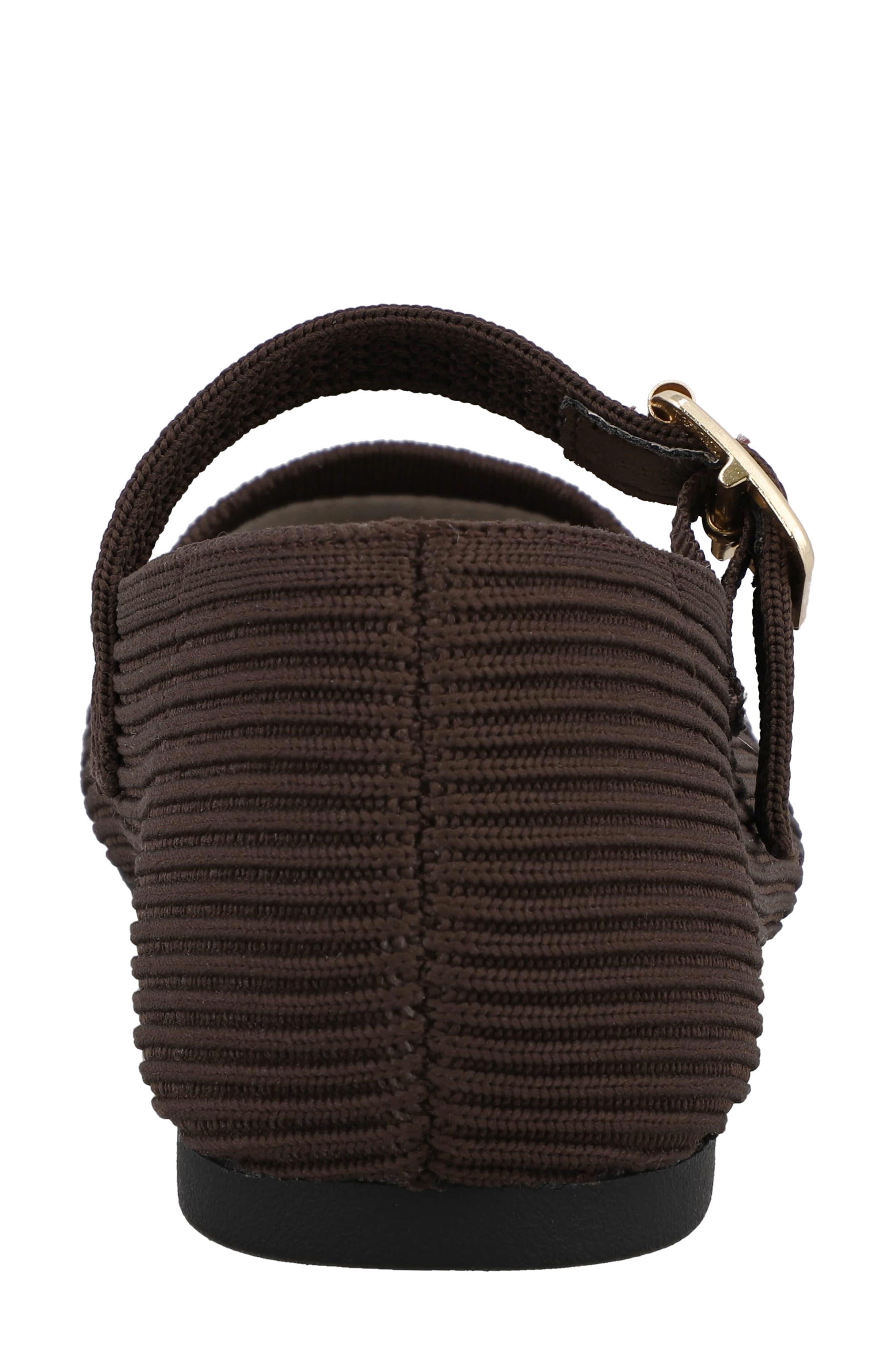 Brita-C Knit Mary Jane Flat, Alternate, color, CHOCOLATE