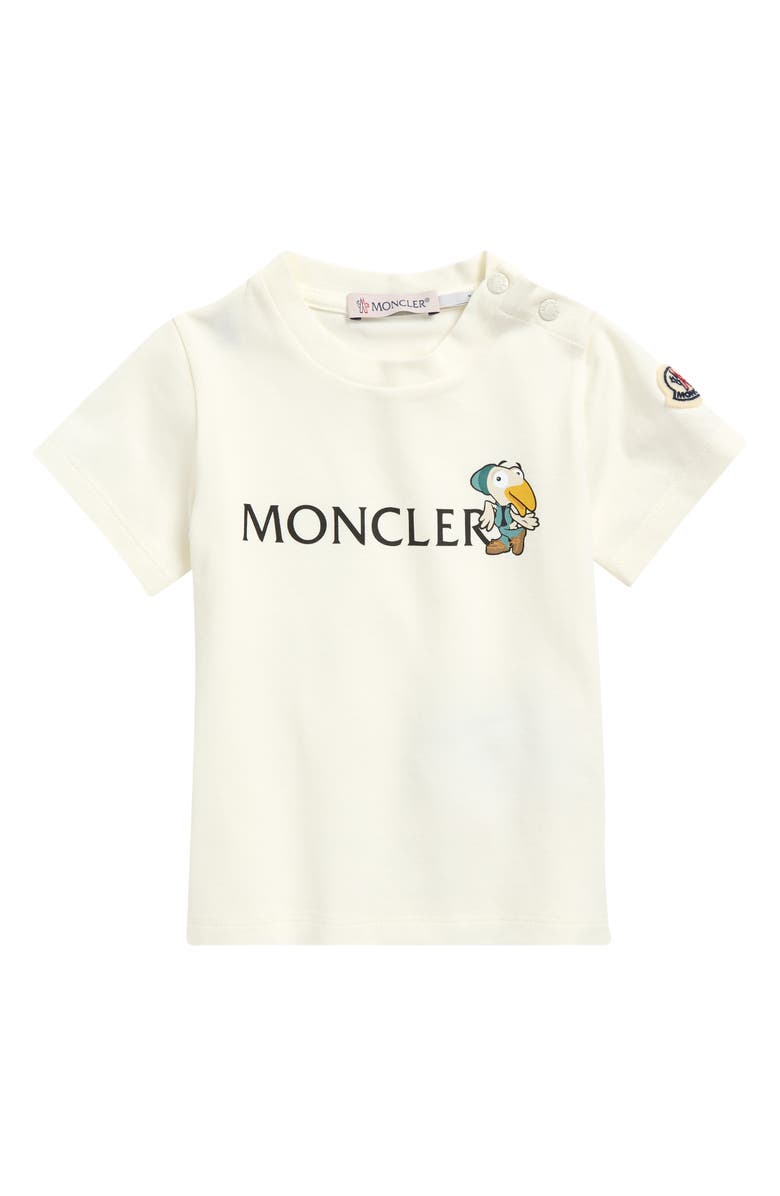 Moncler Kids' Monduck Short Sleeve Graphic T-Shirt, Main, color, White