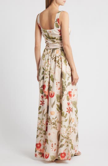 Cameron Floral Maxi Cocktail Dress