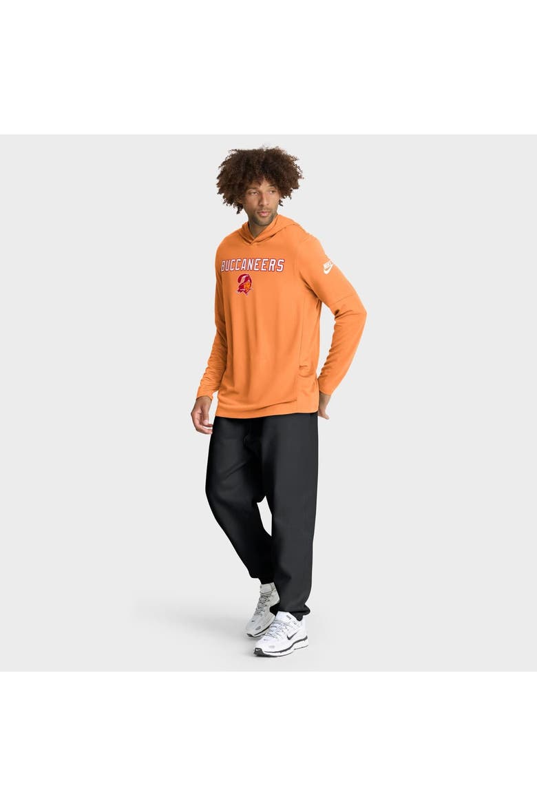 Men's Nike Orange Tampa Bay Buccaneers Alt Pack Pass Accuracy Performance Long Sleeve Hoodie T-Shirt, Alternate, color, Orange