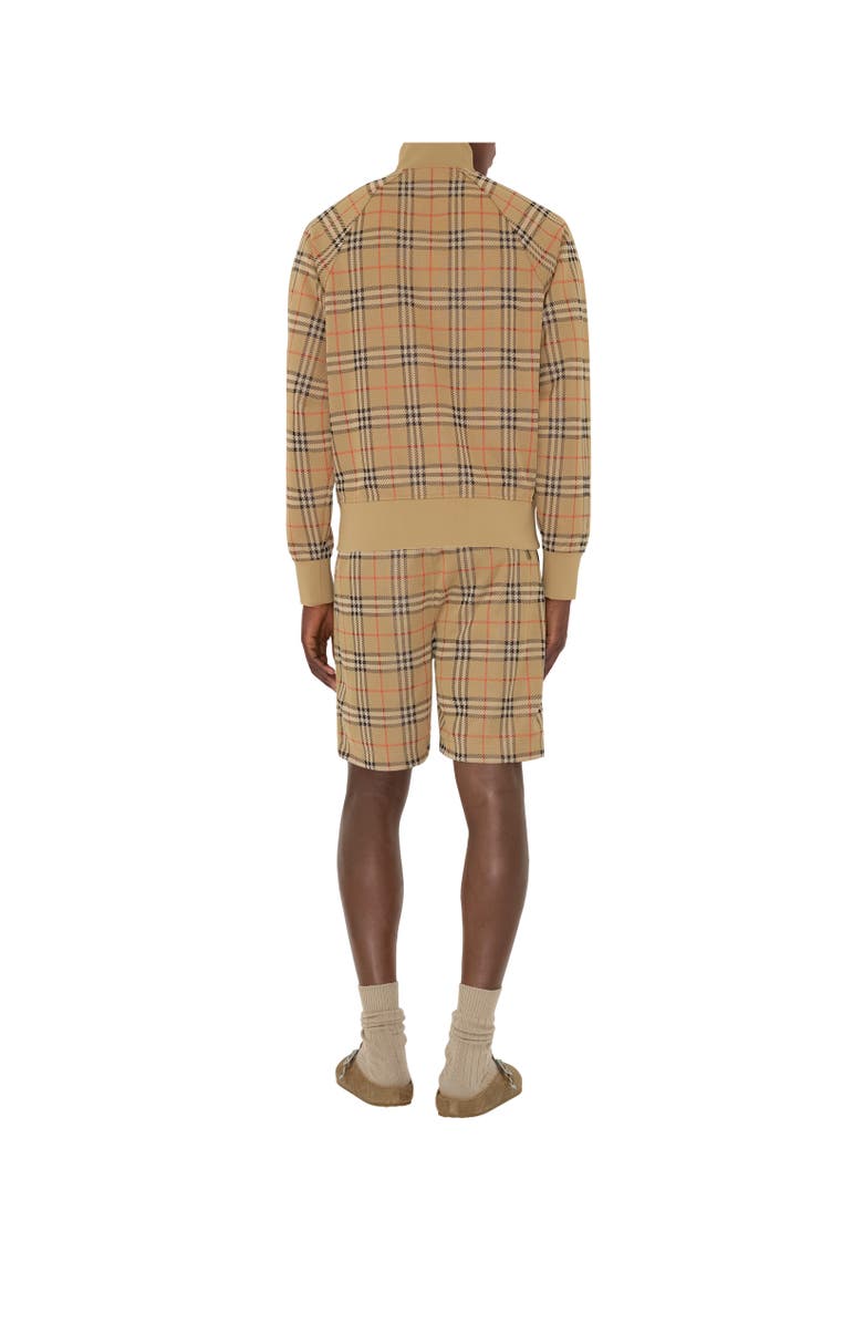 Burberry Check Jersey Shorts, Alternate, color, Sand Beige