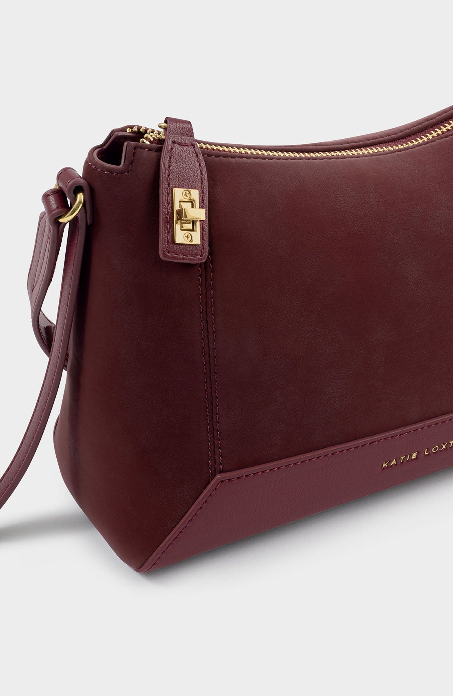 Charlbury Crossbody Bag, Alternate, color, Cherry Suedette / Cherry