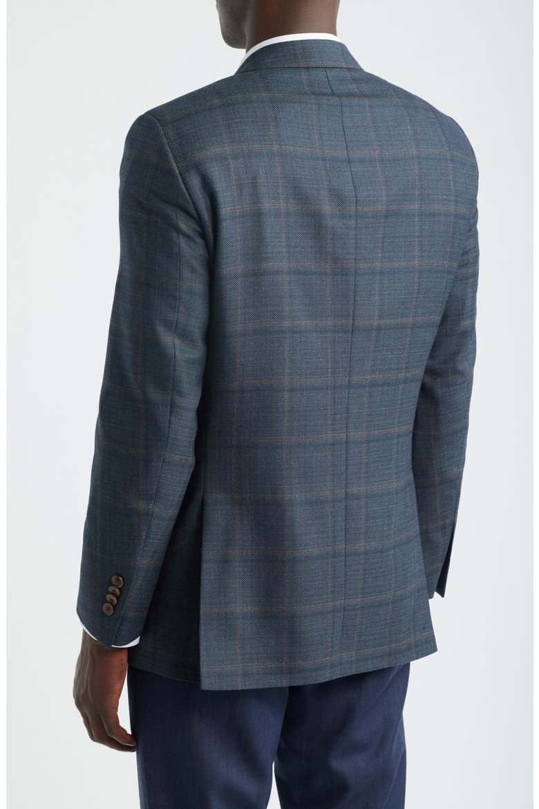 Flynn Classic Fit Green Plaid Wool Sport Coat, Alternate, color, GREEN