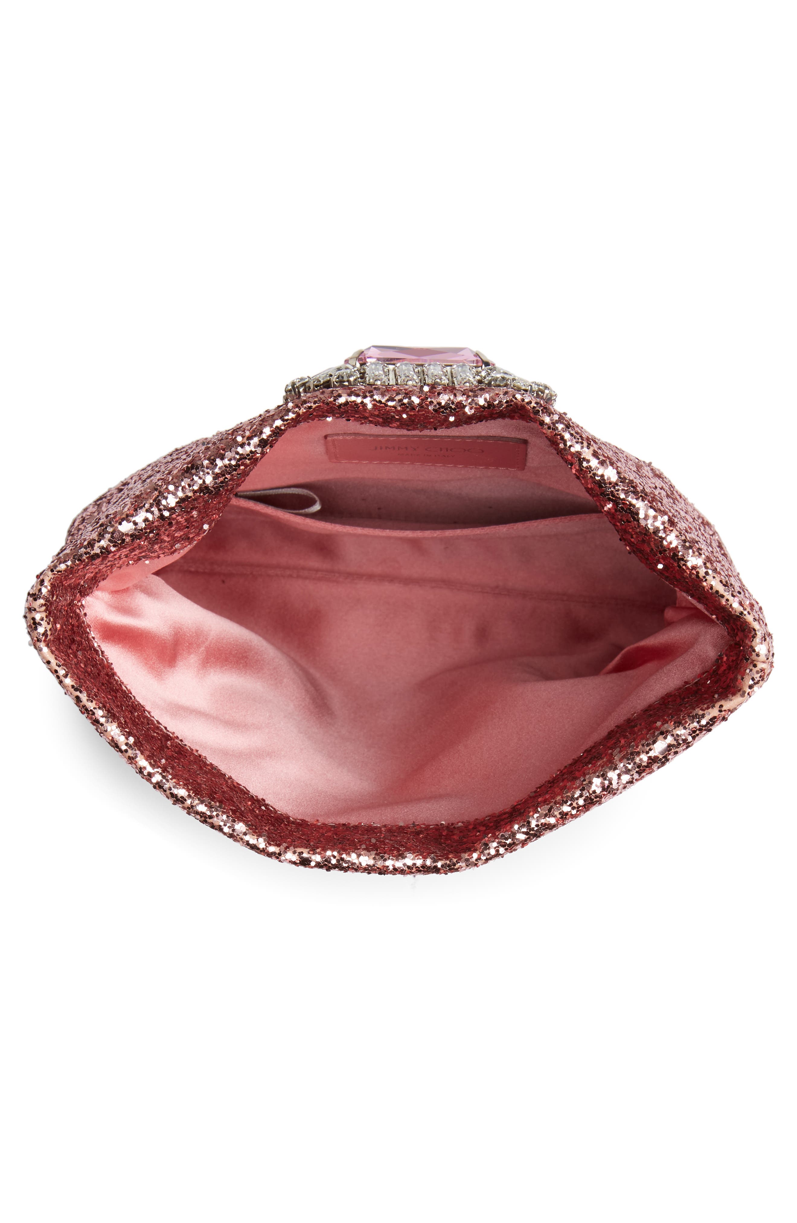 Jimmy Choo Titania Galactica Glitter Clutch, Alternate, color, 