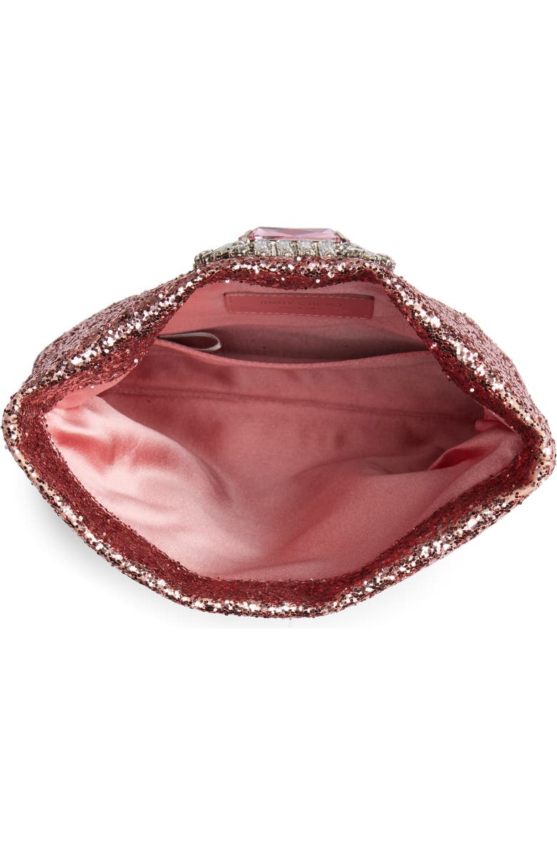 Jimmy Choo Titania Galactica Glitter Clutch, Alternate, color,