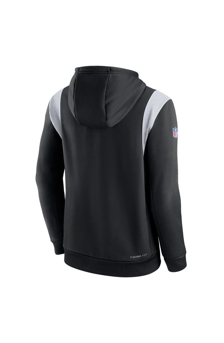 Nike Men's Nike Black Las Vegas Raiders Sideline Athletic Stack Performance Pullover Hoodie, Alternate, color, Black