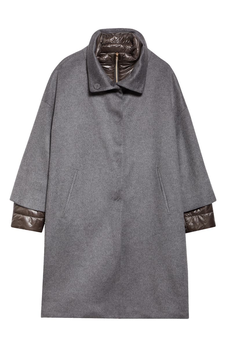 Herno Cashmere Coat with Removable Puffer Jacket, Alternate, color,