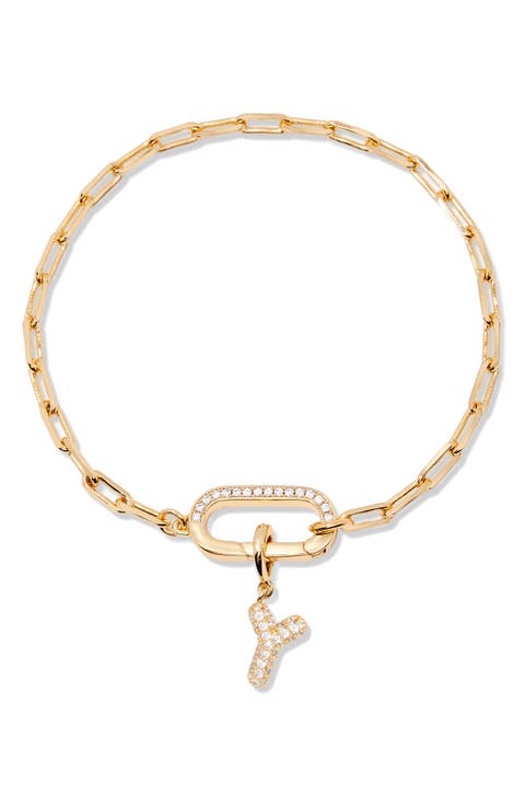 Petra Initial Charm Bracelet