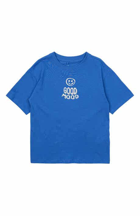 THE NEW Kids' Norwood Oversize Good Mood Organic Cotton Graphic T-Shirt