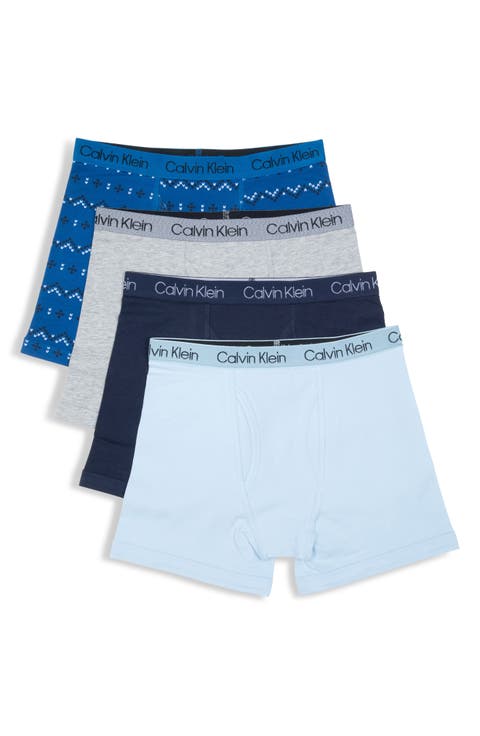 Kids' 4-Pack Boxer Briefs (Little Boy & Big Boy)