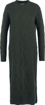 Barbour Burne Long Sleeve Wool Blend Sweater Dress