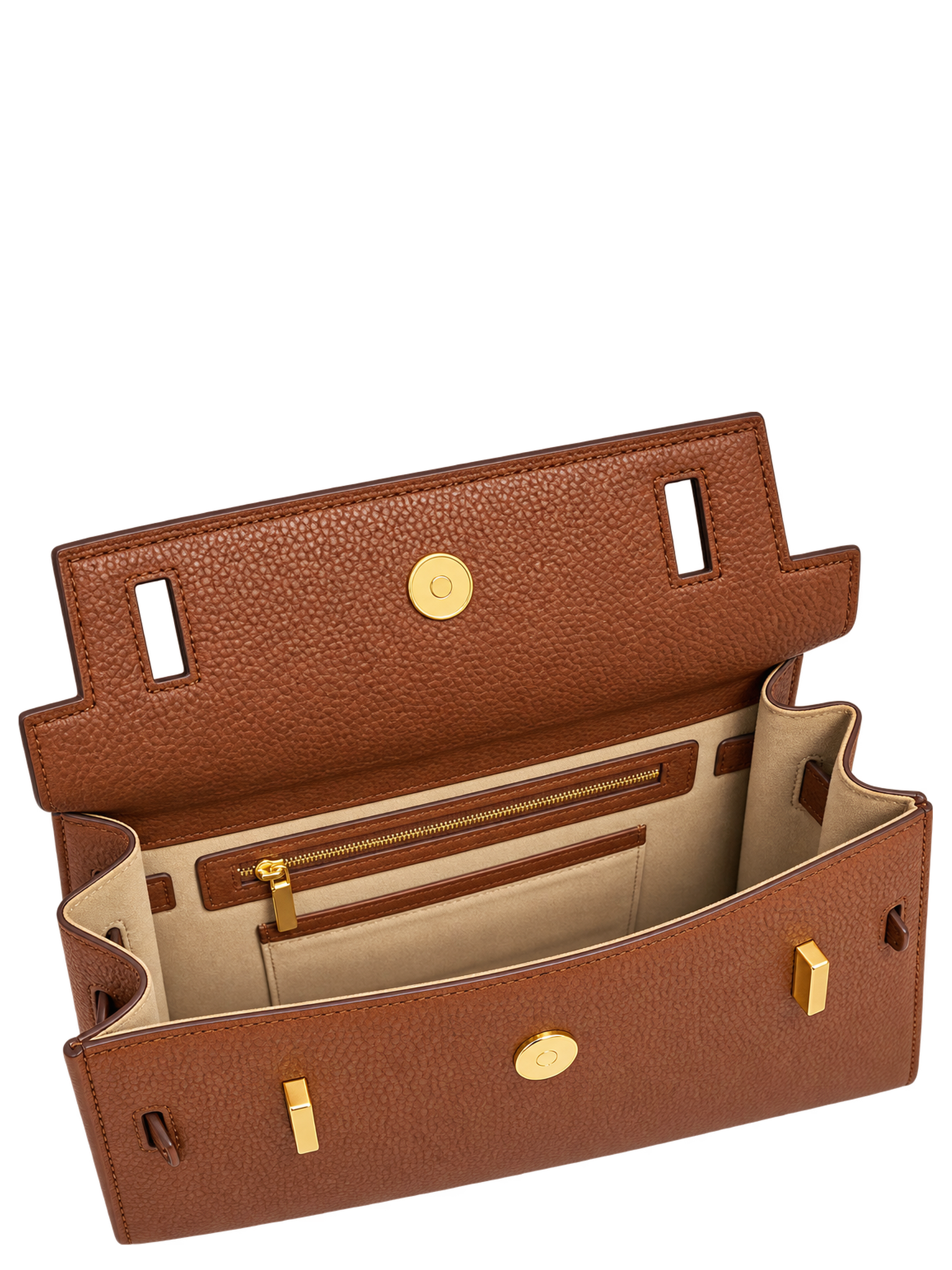 Ava Pum 11" Faux Leather Top Handle Bag, Alternate, color, Camel